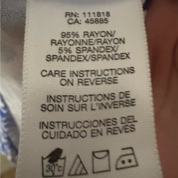 Michael Kors Blue and White Tank Top - Picture 5 of 5